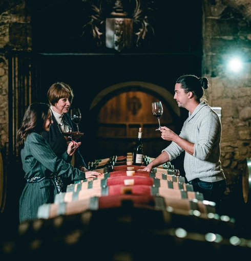 Dégustation au domaine de la Nerthe  © O'Brien